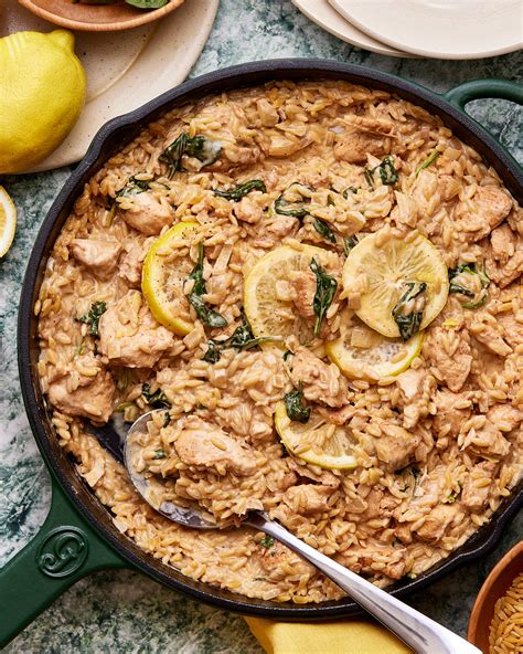 Creamy Lemon Chicken Orzo 🍋