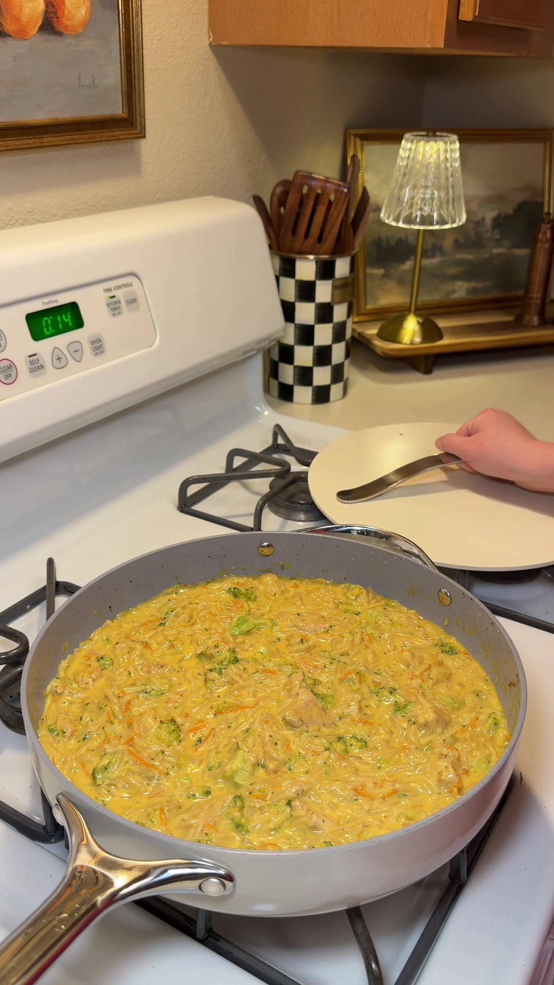 Chicken Broccoli Cheddar Orzo